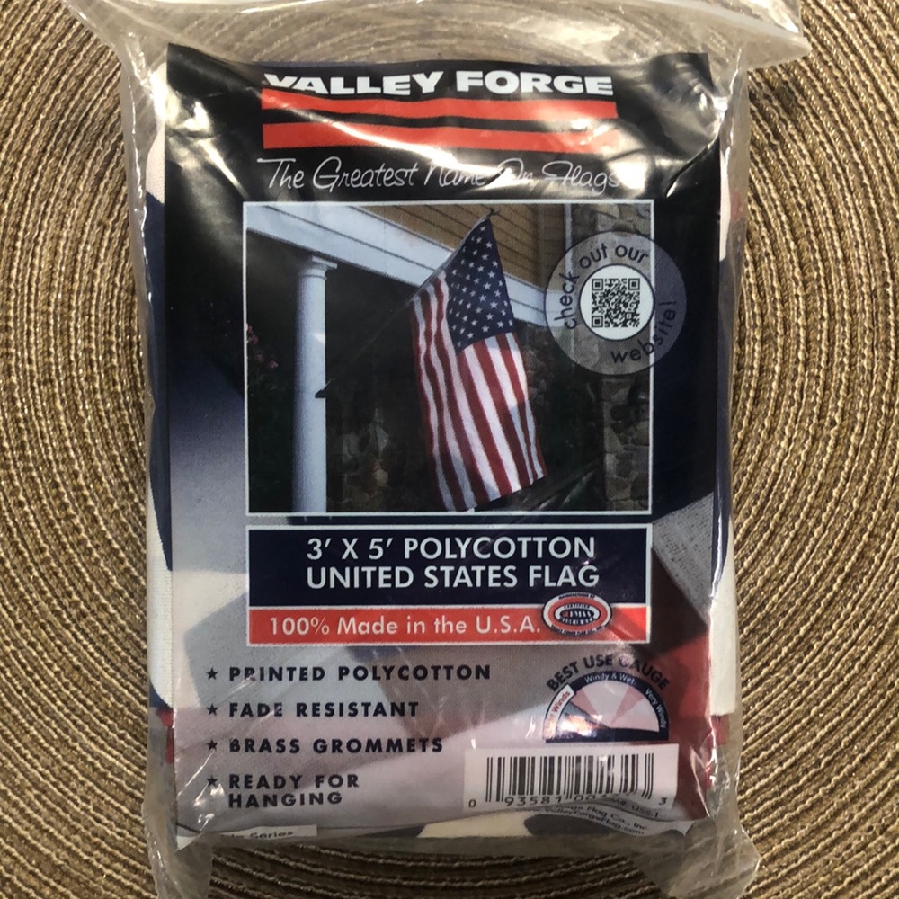 Valley Forge 3’x5’ US Flag